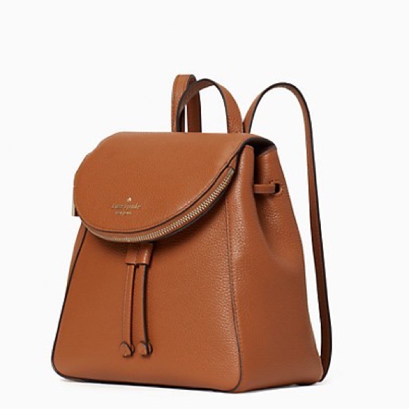 New💃Kate Spade leila flap backpack in Gingerbread - Picture 7 of 10